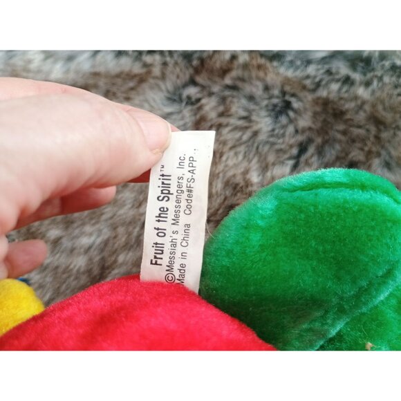 Fruit Of The Spirit‎ "Adam The Apple" Plush Toy 2004 Messiah Messengers 7" - Picture 2 of 8